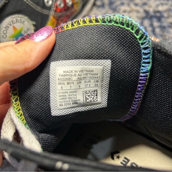 Converse Chuck Taylor All-Star Pride High-Top Sneakers Size 7 - Picture 11 of 13